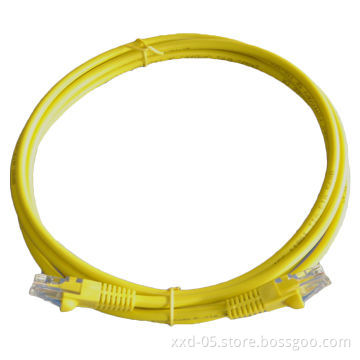 Yellow Color CAT6 Patch Cable, UTP 26AWG Copper, 250MHz Frequency, Passed Fluke Test